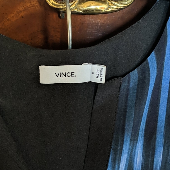 Sold Vince Printed Tie Dye Double Layer Dress  - Picture 5 of 8